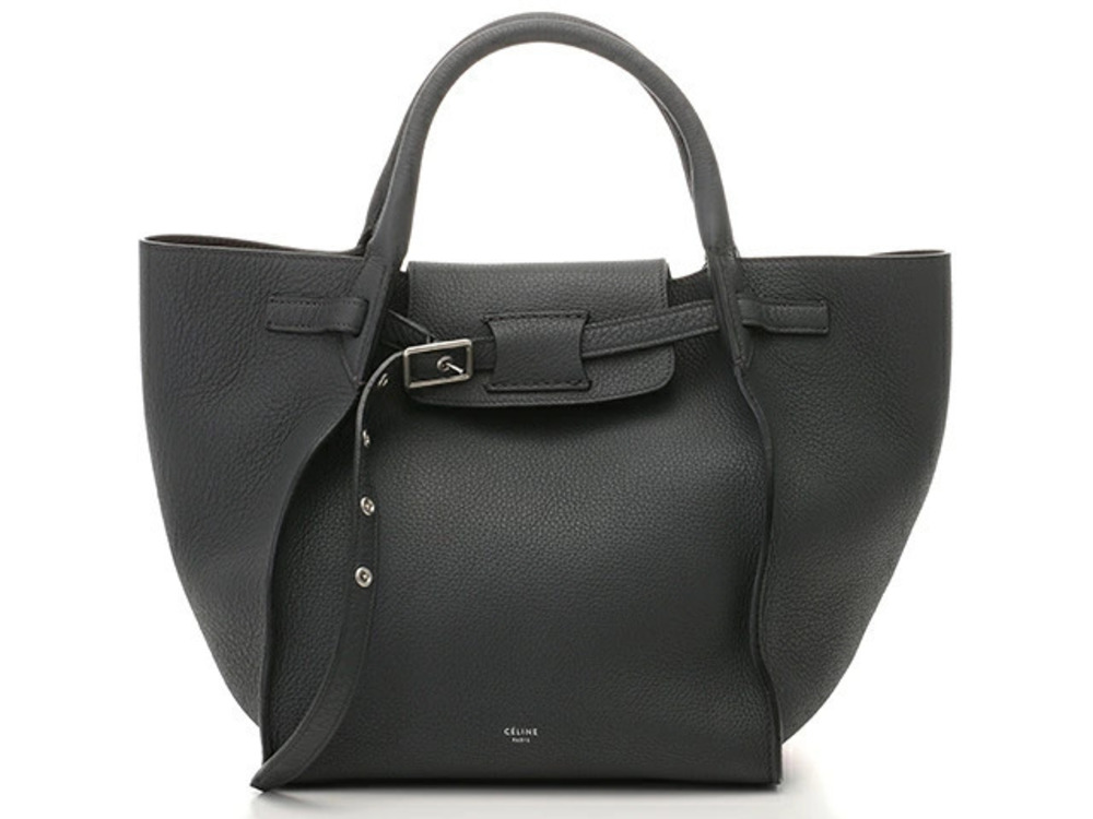 Celine Big Bag Long Strap Supple Grained Calfskin black